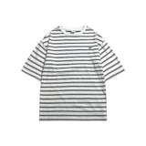 Gothic Vintage print – Summer Striped Short Sleeved New Japanese Casual Cotton Loos