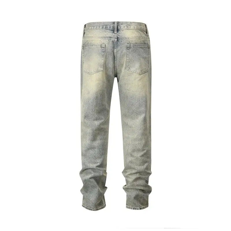retro washed skinny jeans men pant destroyed ripped holes slim biker zipper jeans trousers fashion streetwear hip hop joggers unique joggers style 5231