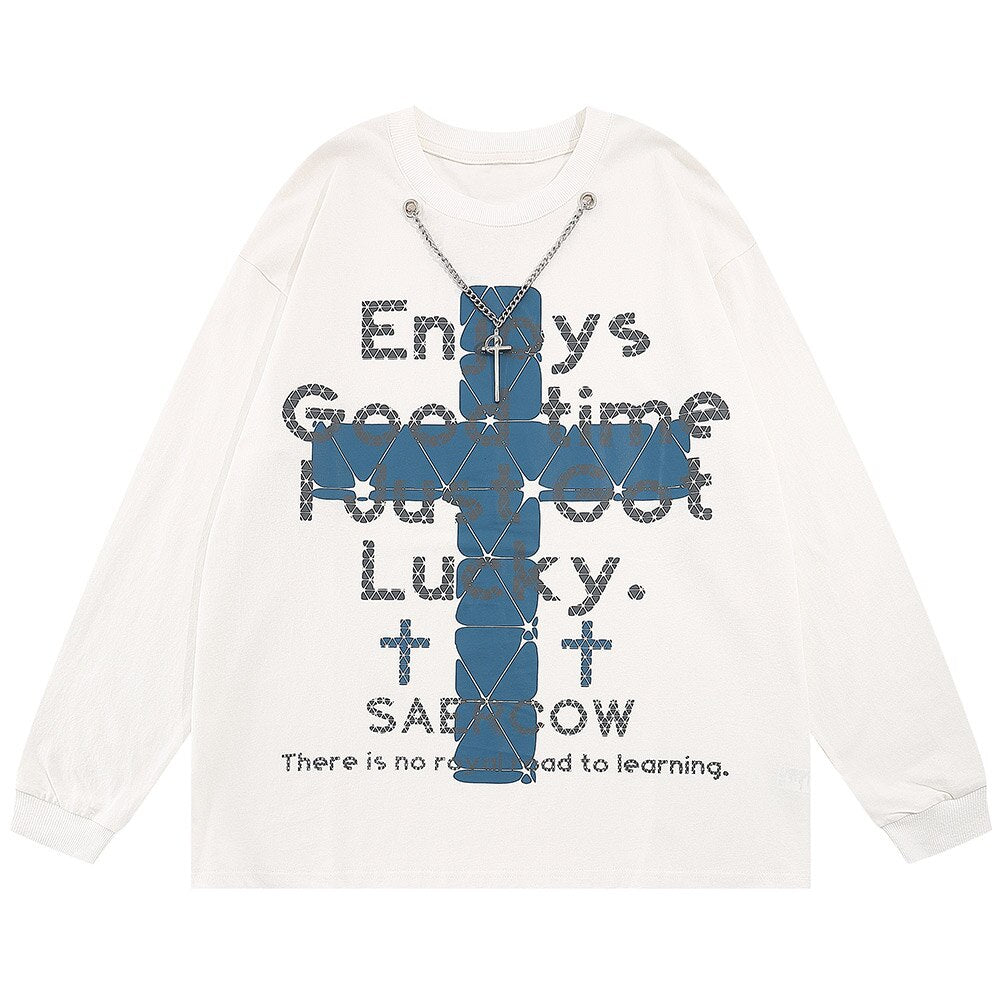 "Good Times" Unisex Men Women Streetwear Graphic Sweatshirt Daulet Apparel