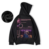 Subway Astronaut Gothic Print Mens Sweatshirt Autumn Pullover Streetwear