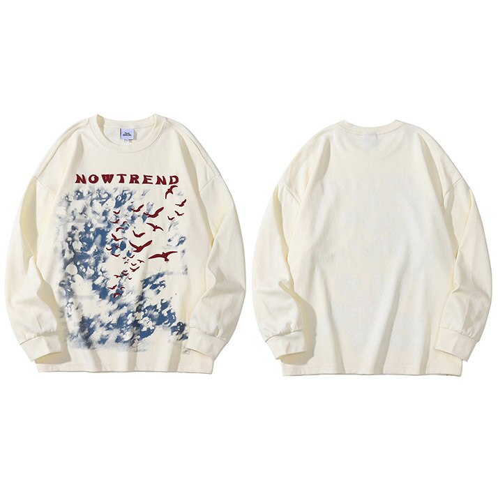 "Trending" Unisex Men Women Streetwear Graphic Sweatshirt Daulet Apparel