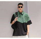 Glitchcore Melting smiley – Summer Street Hip Hop Men And Women Trendy Personality Polo