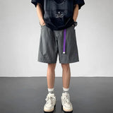 summer functional overalls mens unisex y2k street fashion embroidery casual pants sweatpants shorts knee length cargo shorts urban active pants