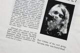 Skatercore Aesthetic print tee – Vintage Band Cobain Portrait Print Heavyweight Short Sleeve