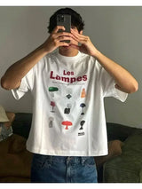 casual lotus eyed graphic t shirts streetwear gothic harajuku clothes all cotton oversized y2k tops goth women clothing unique default style 5154