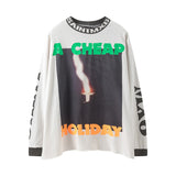 cyberpunk vintage t-shirt featuring high street vintage retro a cheap holiday letter print fire hand thunder streetwear cotton long sleeve t shirt pullover