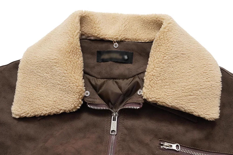 2023 Winter Vintage Casual PU Leather Jacket Men's Streetwear Hip Hop Parka Oversized Harajuku Loose Parkas Thick Warm Coats