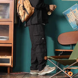 american vintage baggy cargo pants men outdoor sport military tactical sweatpants y2k straight multi pocket overalls trousers streetwear sweatpants
