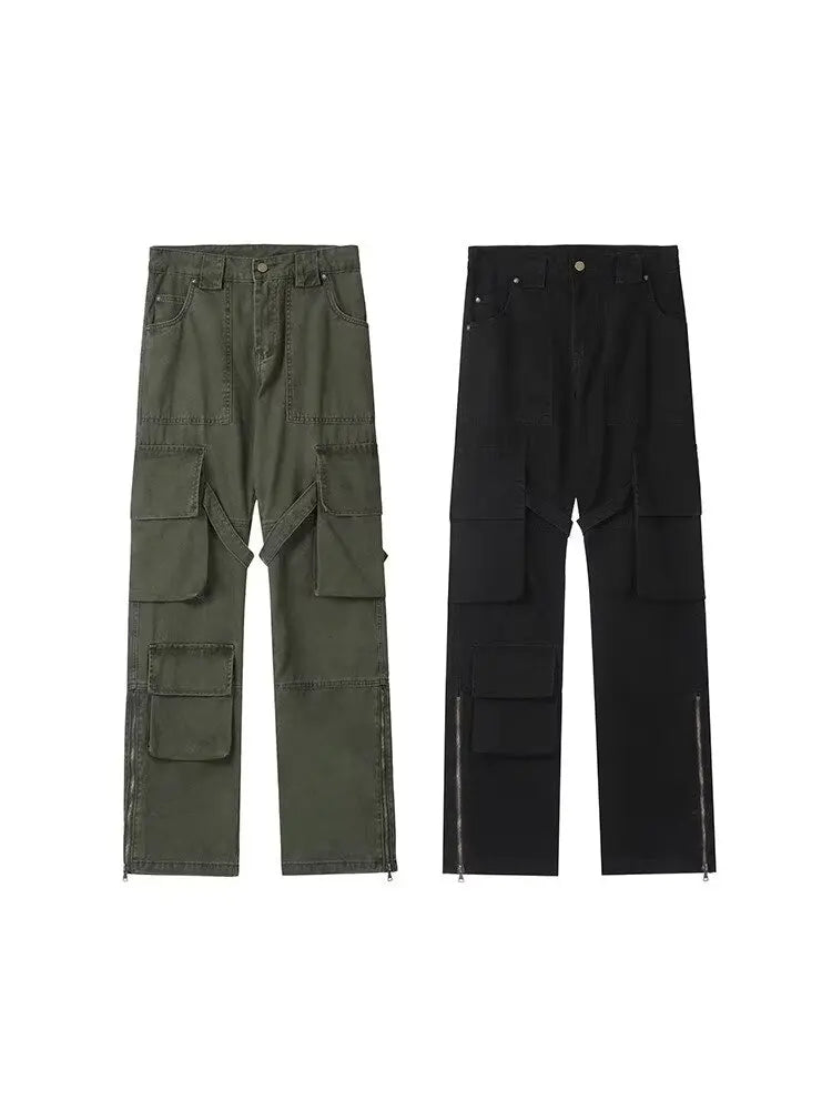couple cargo pants hip hop high street retro american style vintage multi pocket casual pants 2024 new style streetwear y2k jean unique cargo style 1941