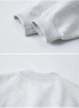 Stand Collar Half Zipper Pullover Casual Sweatshirt Men Women Streetwe