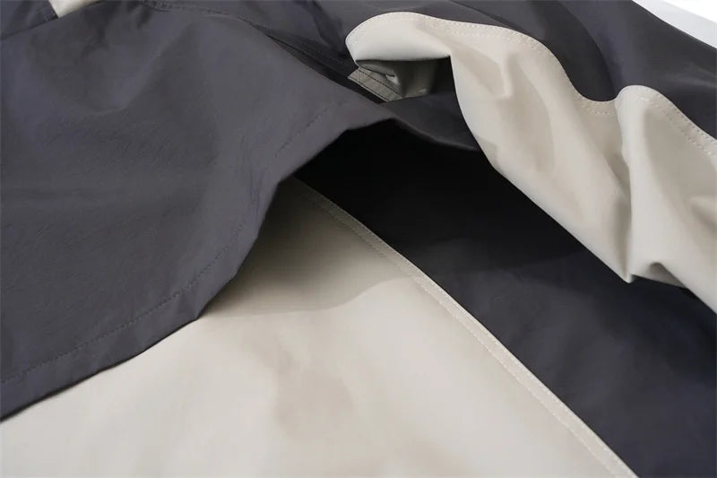 Undermycar 2023 Deconstructor Contrast Zipper Windbreaker Coat