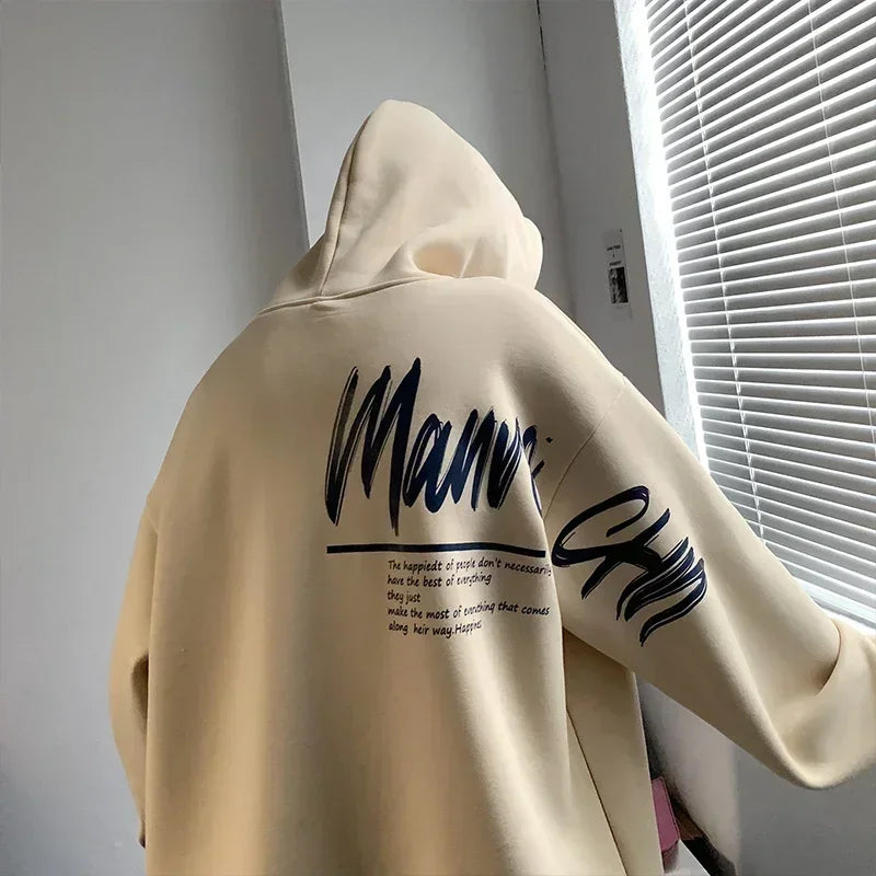 graphic fire pullover hoodie with oversized urban fit, trending menswear style, ideal for men’s fashion and seasonal streetwe