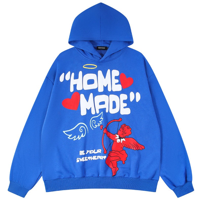"Made At Home" Graphic Unisex Streetwear Vintage Women Men Y2K Hoodie