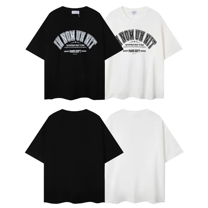 Harajuku Oversized Shirt – Black White Ih Nom Uh Nit Short Sleeve Tops Tee Men Woman Be – Urban Streetwear for Men & Women