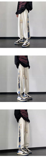 hip hop fashion anime printed sweatpants for men autumn casual corduroy baggy joggers pantalones hombre y2k streetwear trousers unique joggers style 192