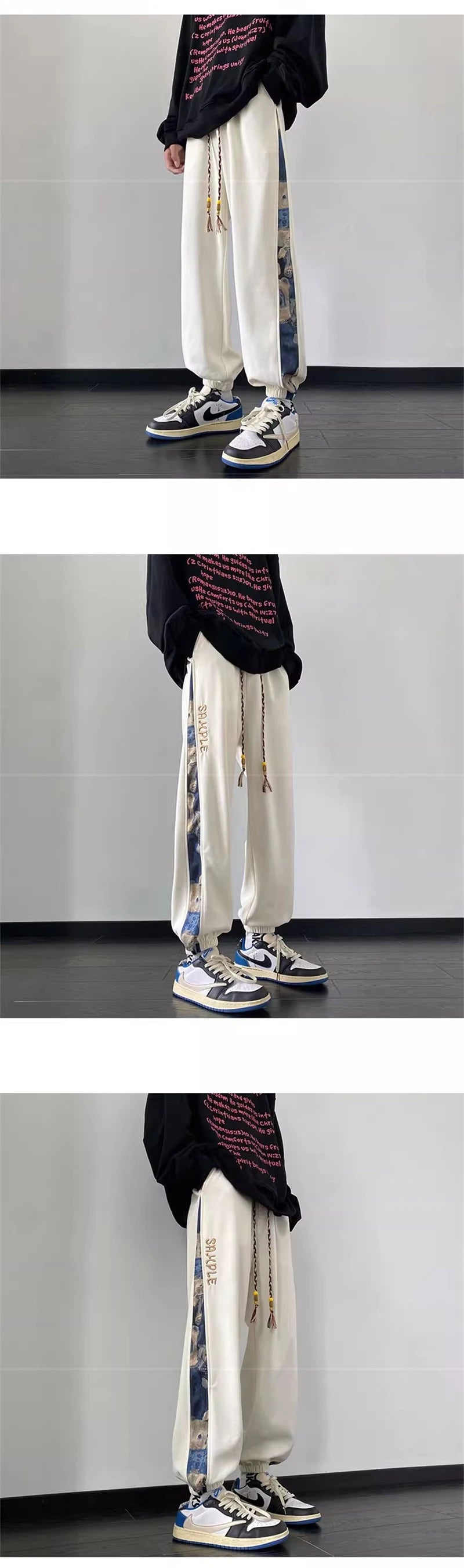 hip hop fashion anime printed sweatpants for men autumn casual corduroy baggy joggers pantalones hombre y2k streetwear trousers unique joggers style 192