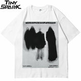 Anime Aesthetic print tee – Men Hip Hop T Shirt Streetwear Dark Style Shadow Printed T S