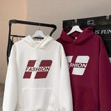 Autumn New Fashion Printed Hoody For Men Hip Hop Streetwear Fleece Pul