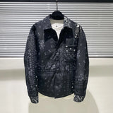 New fluorescent Luxury Men West Coast CRIPS Cashew Shirt Coats & Jackets / Down Coats Cotton Warm Winter Oversize Thin #A586