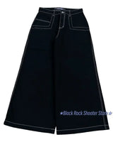 harajuku y2k streetwear wexwear jeans gothic hip hop letter embroidery baggy jeans pants womens high waist wide leg trousers unique jeans style 2277