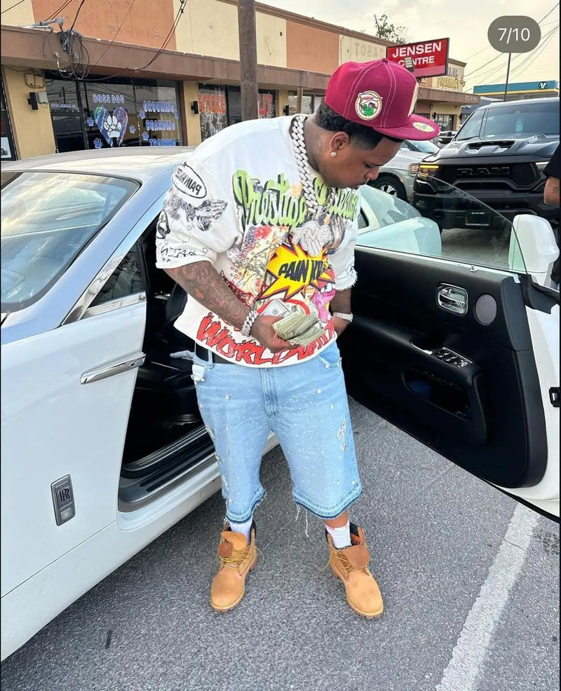 Denim Gym Shorts Men Women Y2K Hip Hop Retro Rhinestones Streetwear Shorts Gothic Baggy Jeans High Waist Basketball Shorts