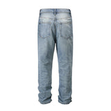ripped hole washed baggy pantalones hombre jeans pants mens streetwear vintage frayed ropa y2k casual denim trousers oversized stacked flare jeans