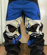 european and american high street high waist washed jeans men y2k cartoon print hip hop rock oversized wide leg pants women unique jeans style 3769