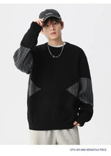 bold fire sweater, layered fit piece, aesthetic soft knit grunge sweater for cozy streetwear