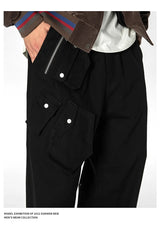 men streetwear fashion loose casual wide leg techwear cargo pants track trousers women harem trousers joggers sweatpants unique joggers style 937