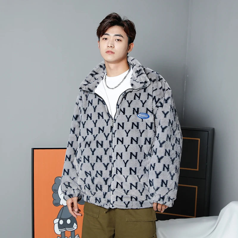 Abcvan Snaki 2023 New High Quality YN Rabbit Hair Cotton Coat Men's and Women's Coat