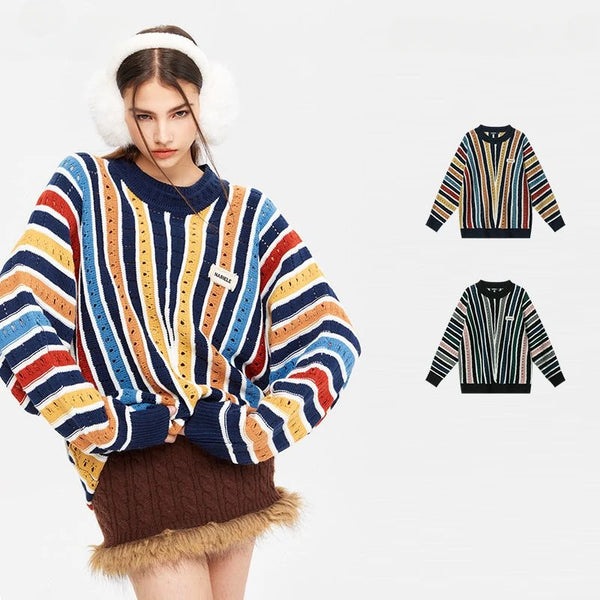 grunge oversized knit streetwear piece for layered look and winter street fits, ideal for men’s fashion and seasonal streetwe