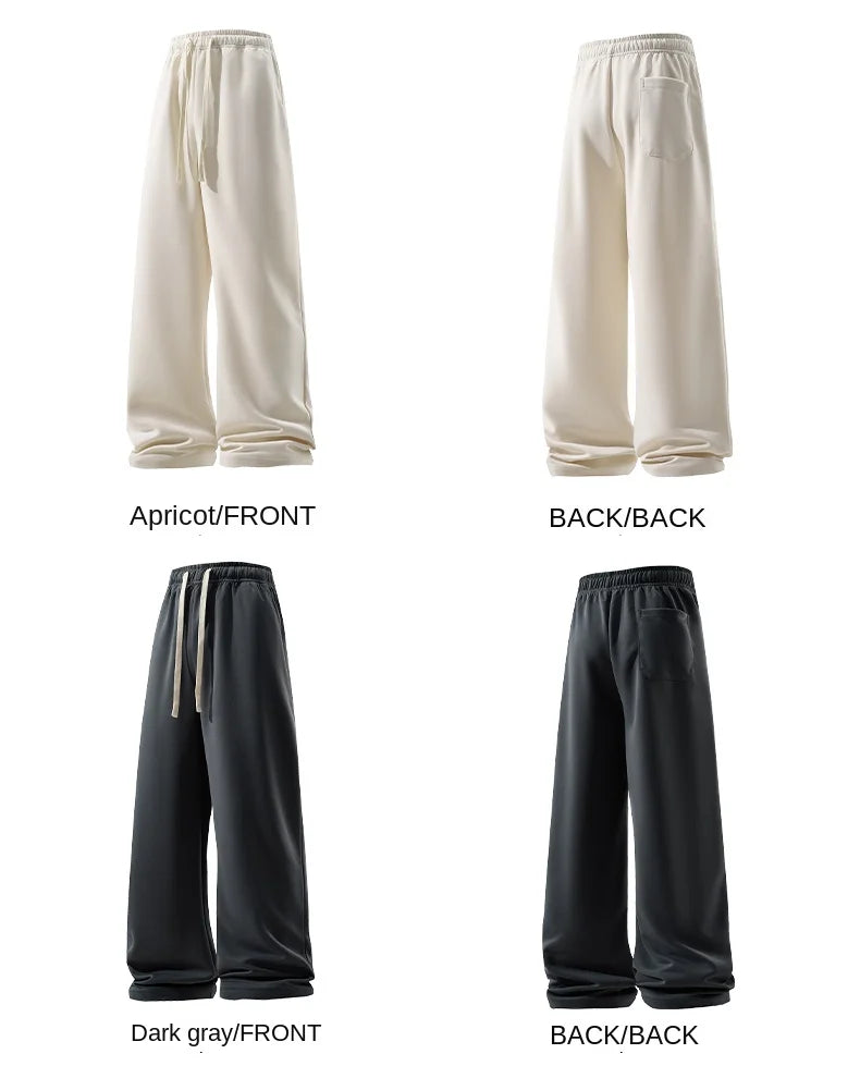 thin casual wide leg pants hang sense fashion handsome classic multi match durable fabric comfortable breathable casual pants unique default style 1315