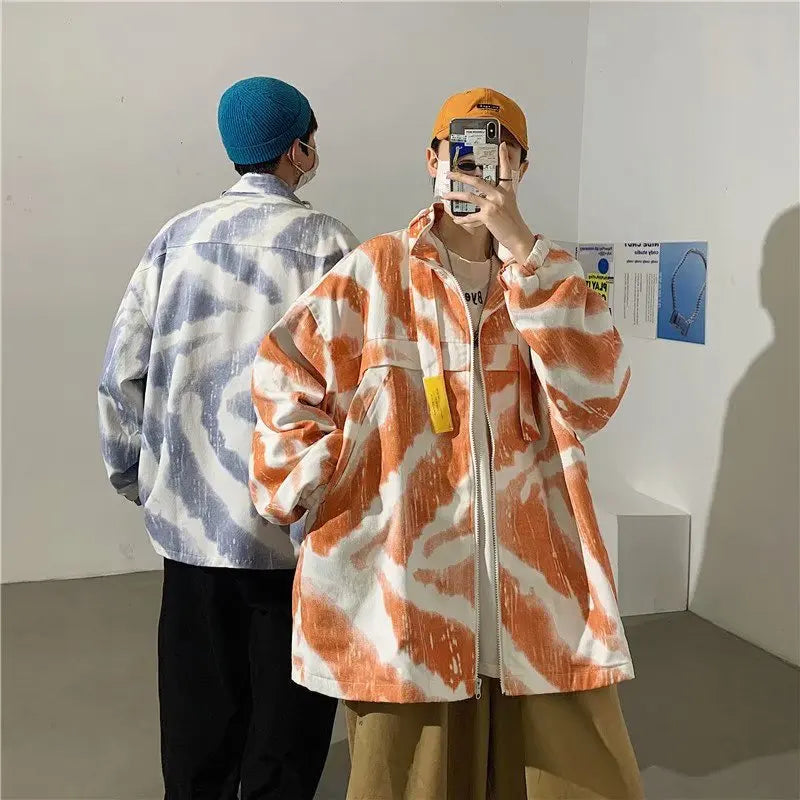 graphic winter jacket, 2025 streetwear trend, cool weather