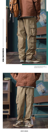 american vintage baggy cargo pants men outdoor sport military tactical sweatpants y2k straight multi pocket overalls trousers unique joggers style 471