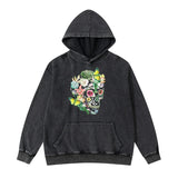 glitchcore chrome print featuring rainbowtouches new hoodies mens high street retro knight printing pattern hip hop harajuku women coat unisex superior quality