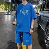 Harajuku Vintage print – Summer Men Tracksuit Korean Cartoon Streetwear Cool Bear Pri