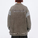 Bomber zip-up hooded streetwear quilted minimalist