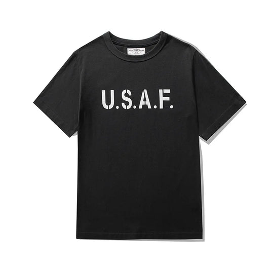 Y2k Oversized shirt – Amekaji Vintage Printed T Shirt Men 2023 Spring Summer New M