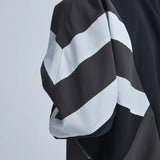 Hooded fleece zip-up parka nan oversized