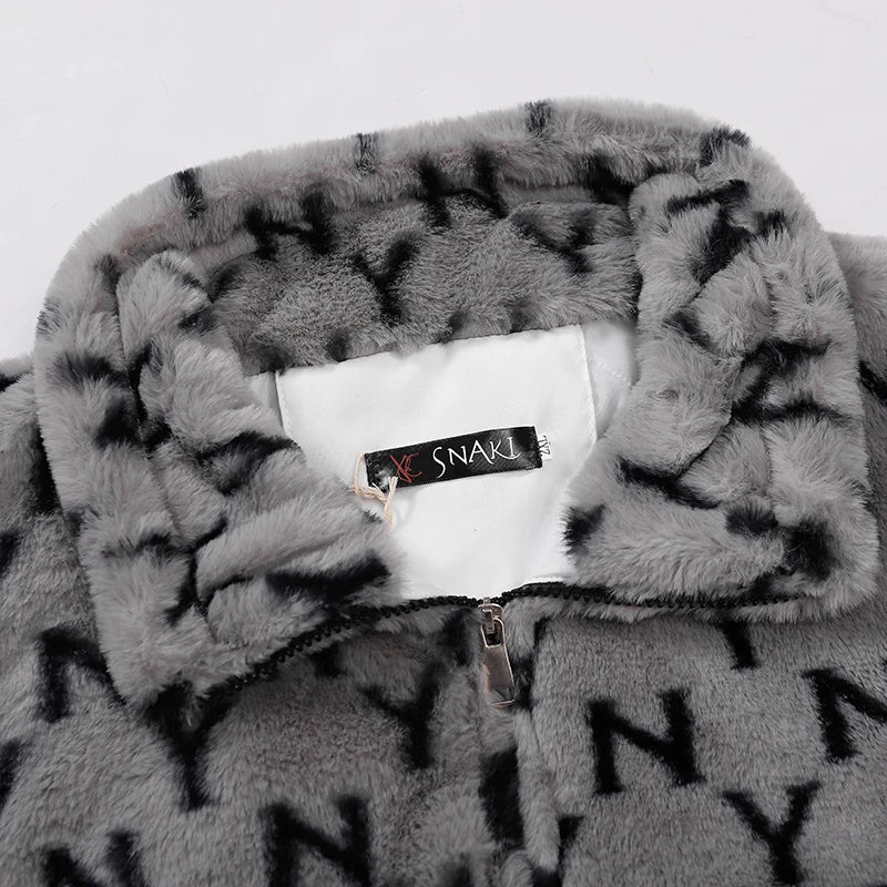 Abcvan Snaki 2023 New High Quality YN Rabbit Hair Cotton Coat Men's and Women's Coat