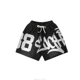 Y2K Graffiti Print T-Shirt – Retro Flame Tag Urban Streetwear