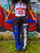 y2k sanitary pants casual pants elastic straight leg pants letter patchwork streetwear hip hop rap street dance matching pants unique default style 2205