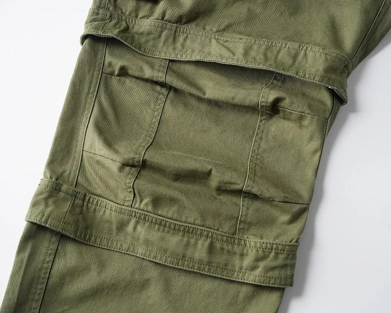 new men 2024 tactical army military green cargo comfortable cotton parkour sweat casual pants sweatpants no tag a9 sporty tapered joggers