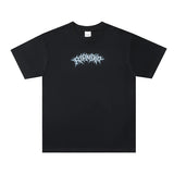 Y2K aesthetic print tee featuring summer vintage retro skeleton print high street cotton casual loose tops t shirt