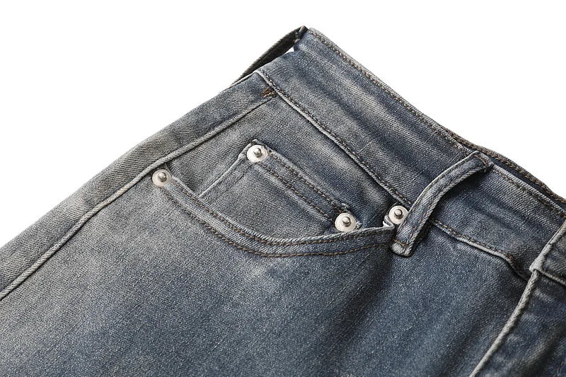 y2k washed gradient jeans pants blue stretch floor mop pants distressed casual micro speaker baggy mens and womens flare jean unique jeans style 111