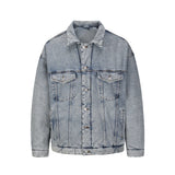 winter street style featuring high street washed retro kanye jeans thick winter coat lapel pockets oversized mens denim jacket hip hop unisex windbreaker top design – premium quality jacket for men