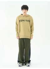oversized knit pullover, fall/winter fashion, soft knit pullover with flame design, y2k fashion statement