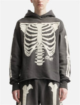 Baggy streetwear hoodie with pop-art and anime fusion