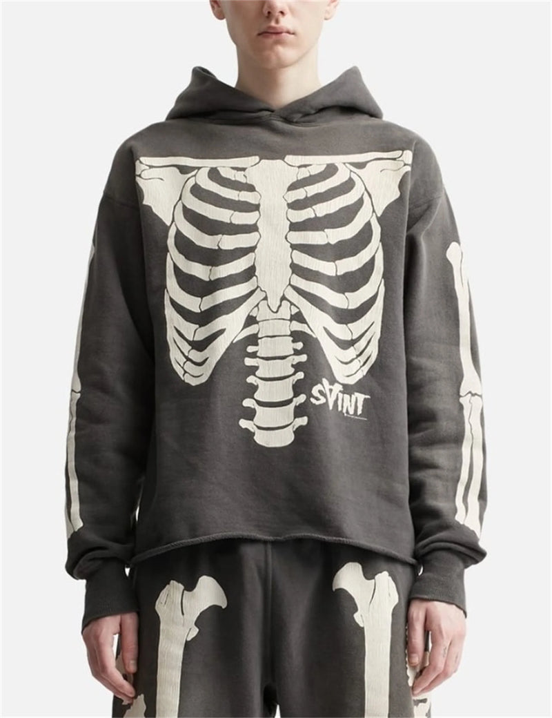 Baggy streetwear hoodie with pop-art and anime fusion