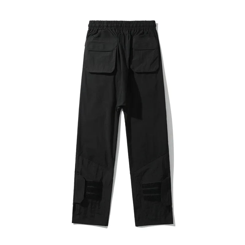 high new luxury men 2023 cotton under my car zip up comfortable nylon parkour sweat casual pants sports khaki cargo a05 baggy cargo bottoms